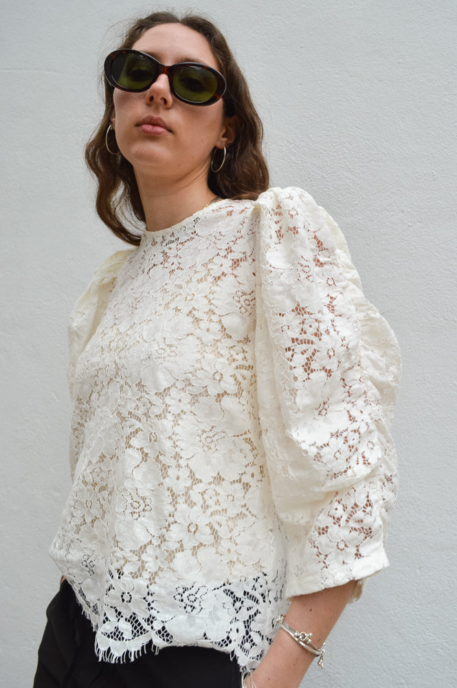 Stella Nova Lace Ecru Blouse - The Mercantile London