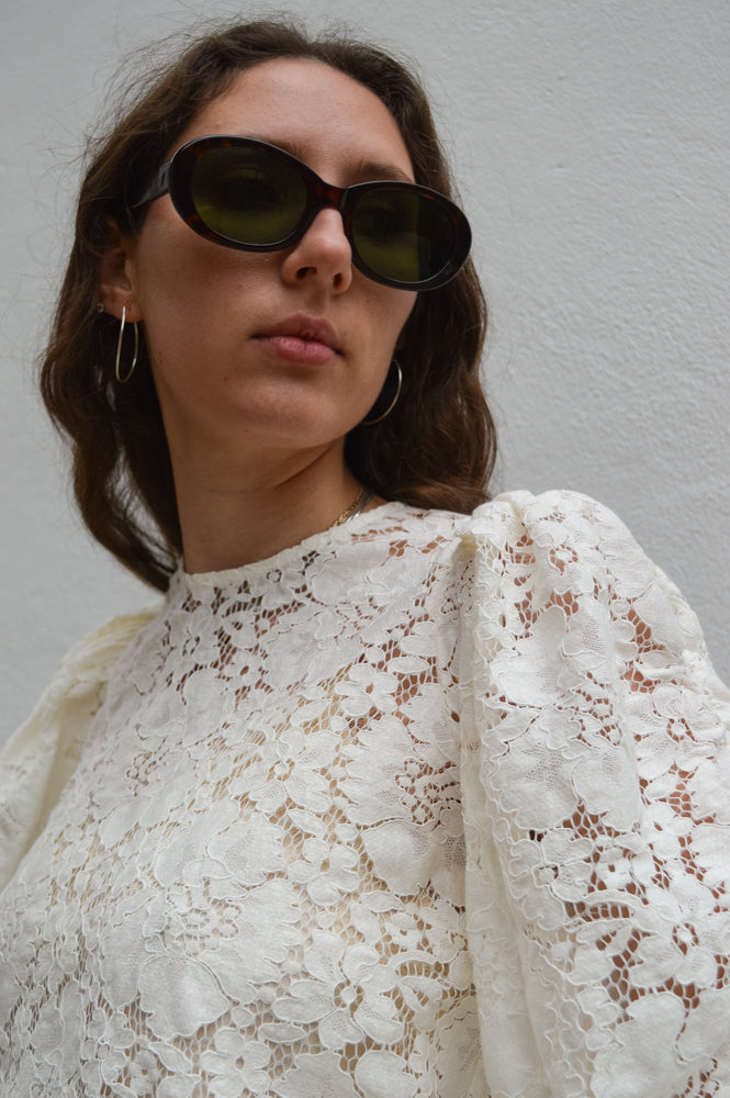 Stella Nova Lace Ecru Blouse - The Mercantile London