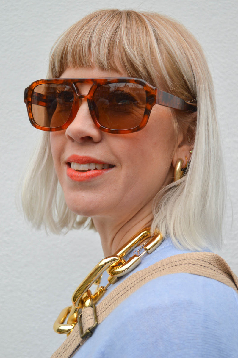 A Kjaerbede Kaya Havana Sunglasses - The Mercantile London