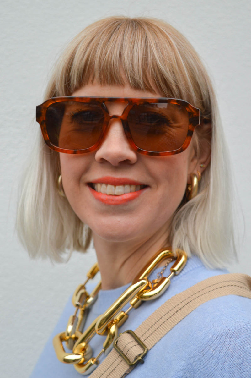 A Kjaerbede Kaya Havana Sunglasses - The Mercantile London