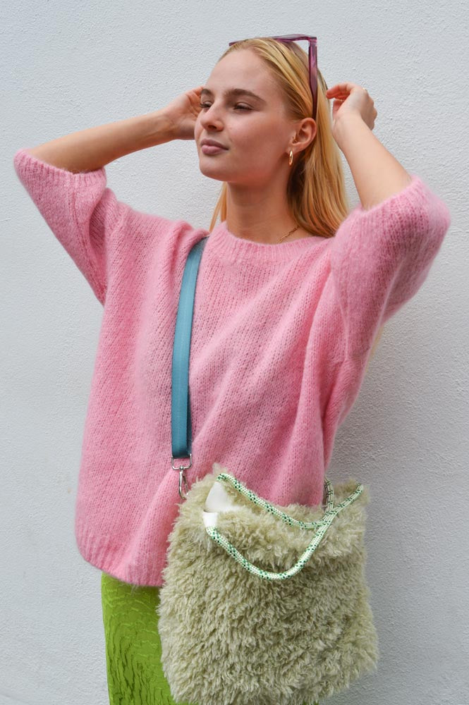 ICHI Marita Candy Pink Sweater