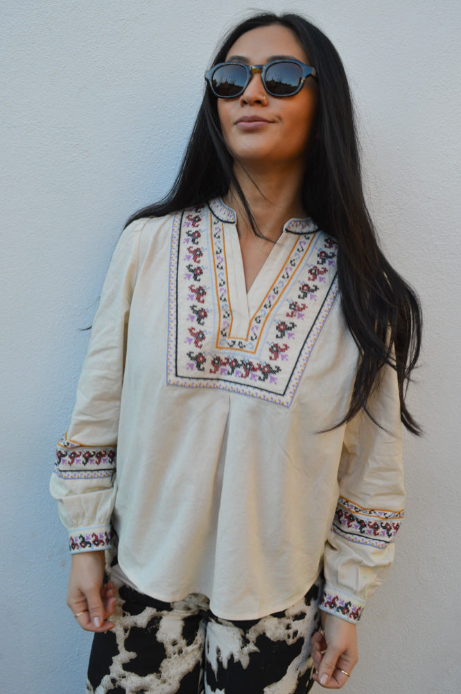 Ba&sh Caloe Ecru Blouse