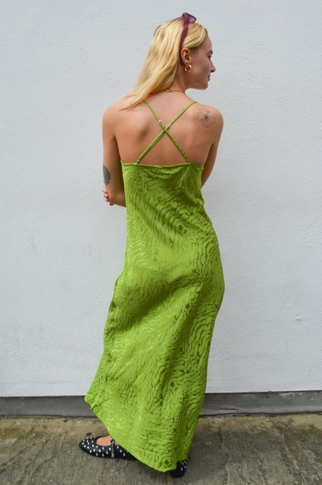 Object Osani Strappy Peridot Midi Dress