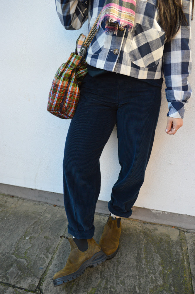 American Vintage Padow Navy Trousers