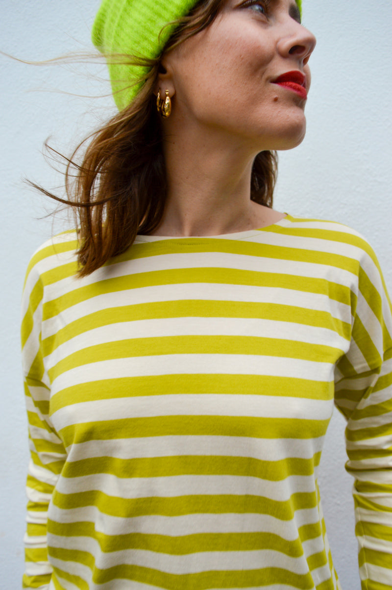 Dedicated Humledal Striped Yellow Citronelle Top