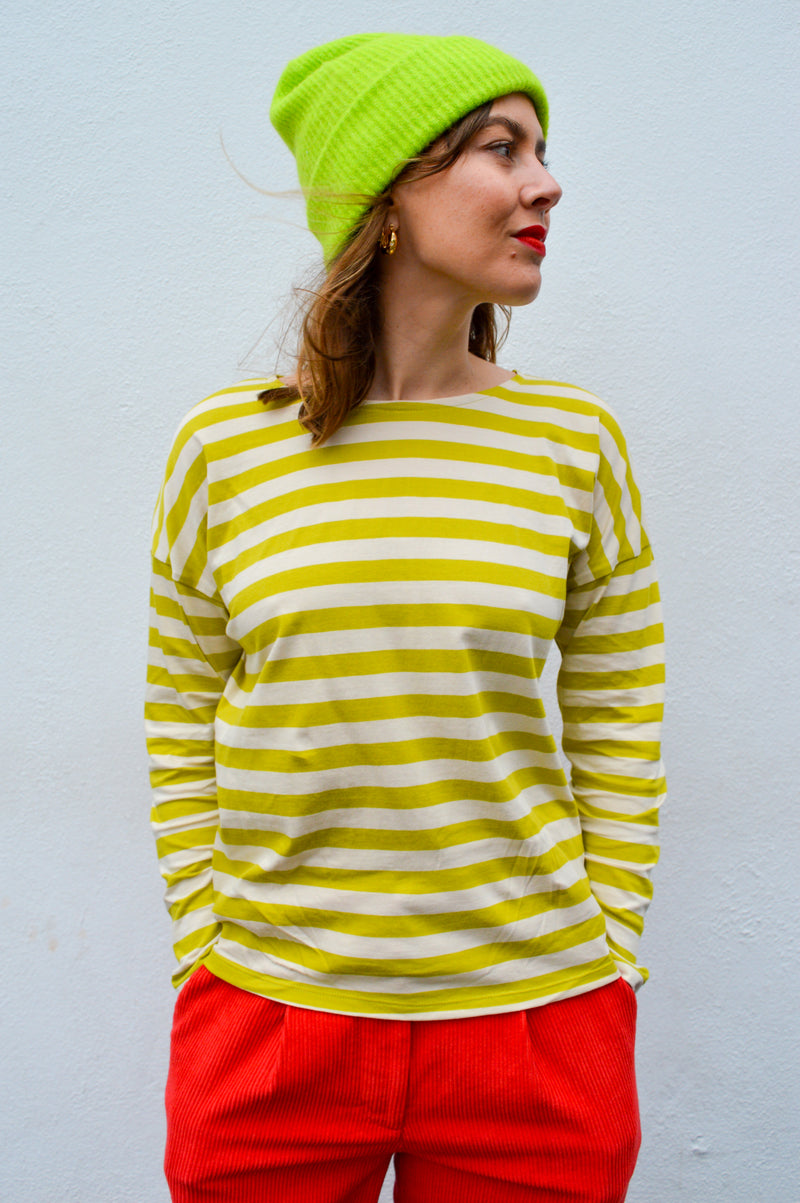 Dedicated Humledal Striped Yellow Citronelle Top