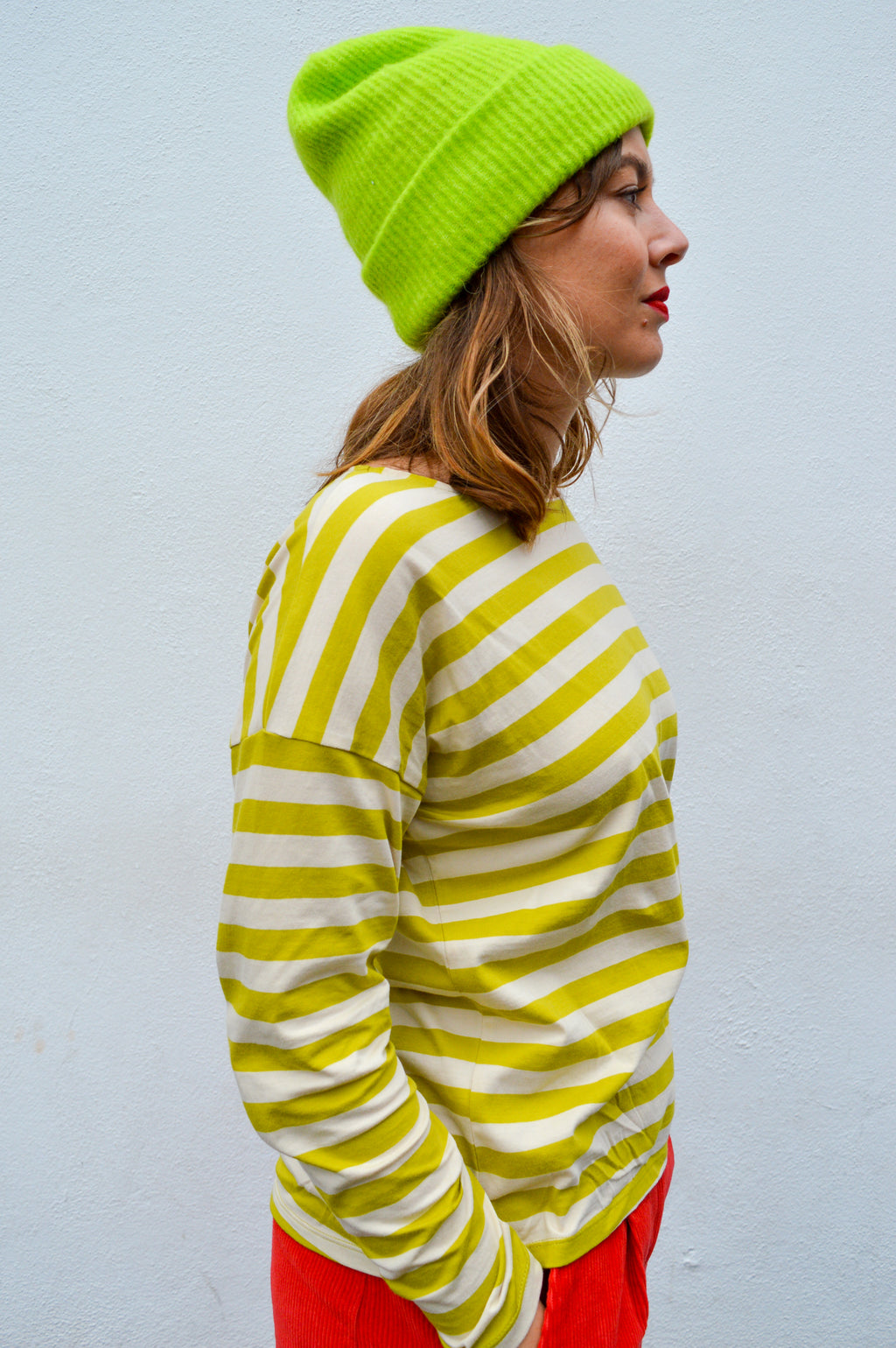 Dedicated Humledal Striped Yellow Citronelle Top