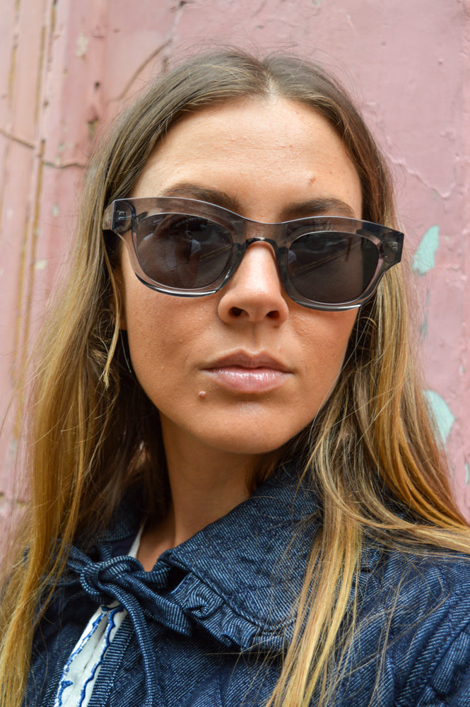 A Kjaerbede Lane Grey Transparent Sunglasses