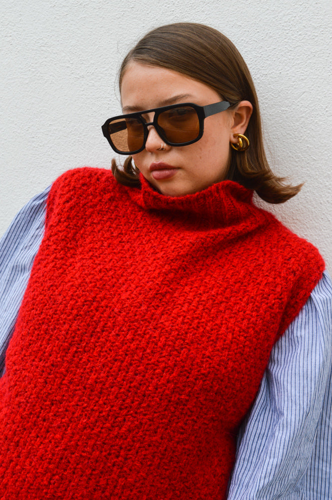 Indi & Cold Red Knit Vest