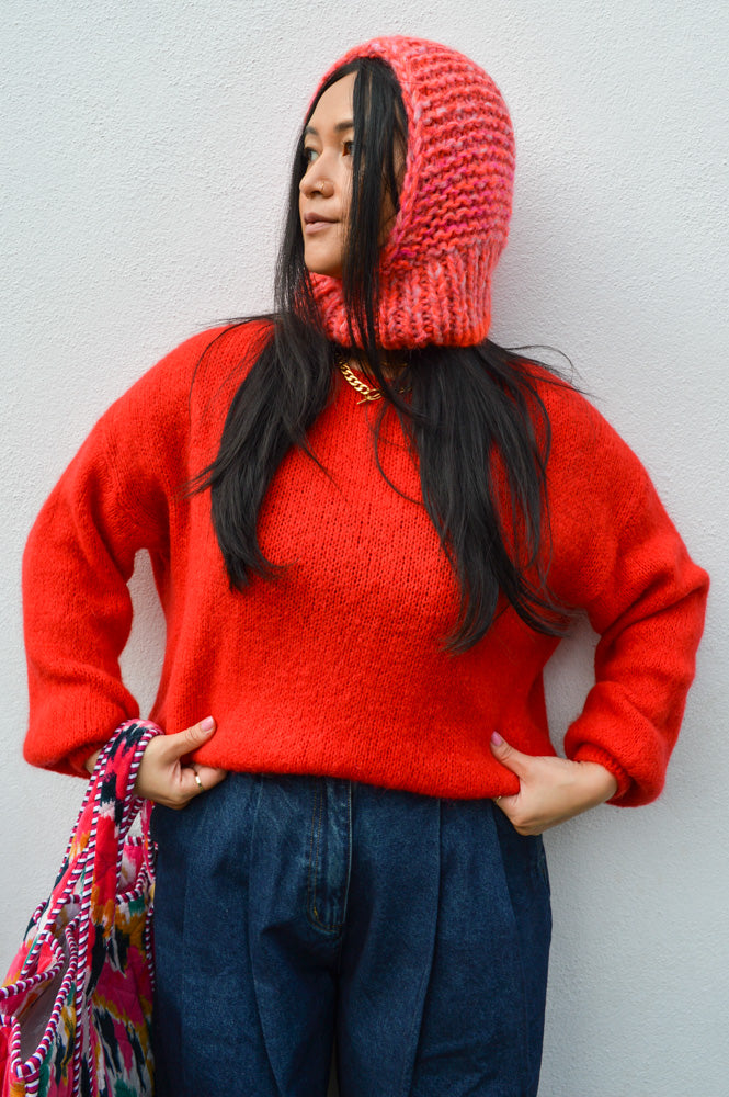 Marta Rosa Red Pullover