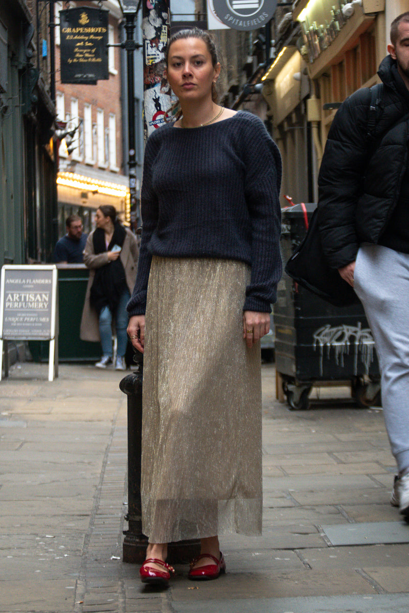 Garance Kiwi Blue Grey Sweater