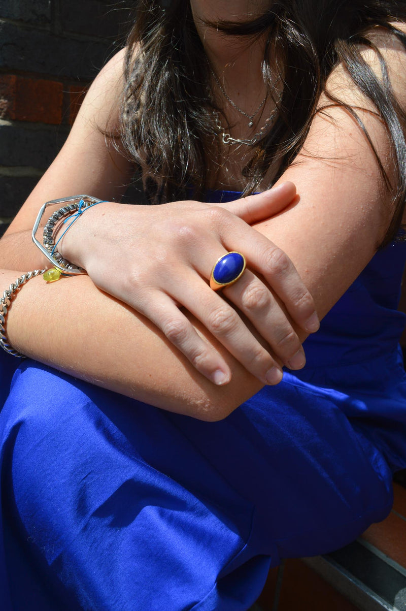 Shyla Serifos Lapis Ring