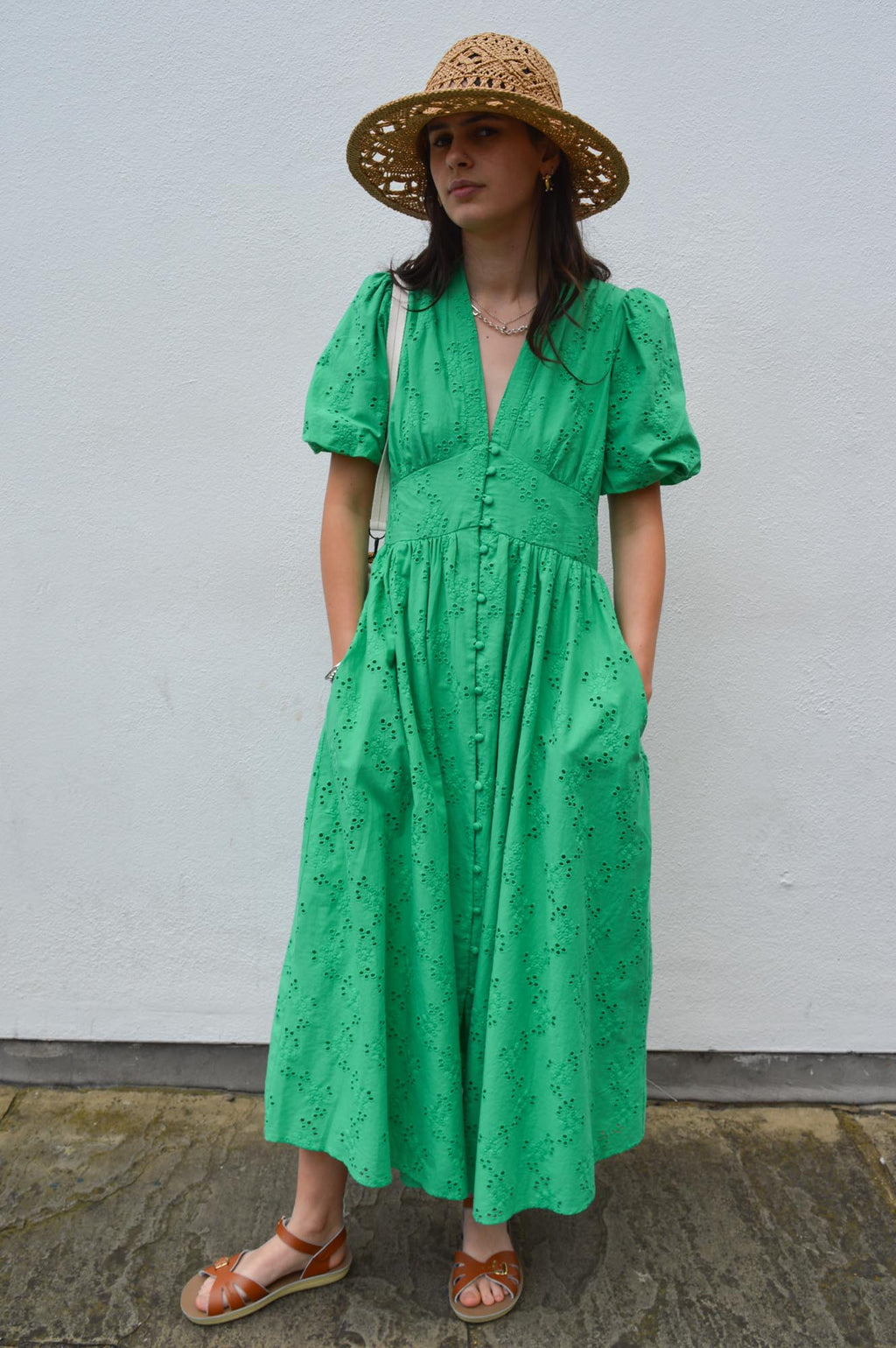 Nobody's Child Starlight Green Maxi Dress