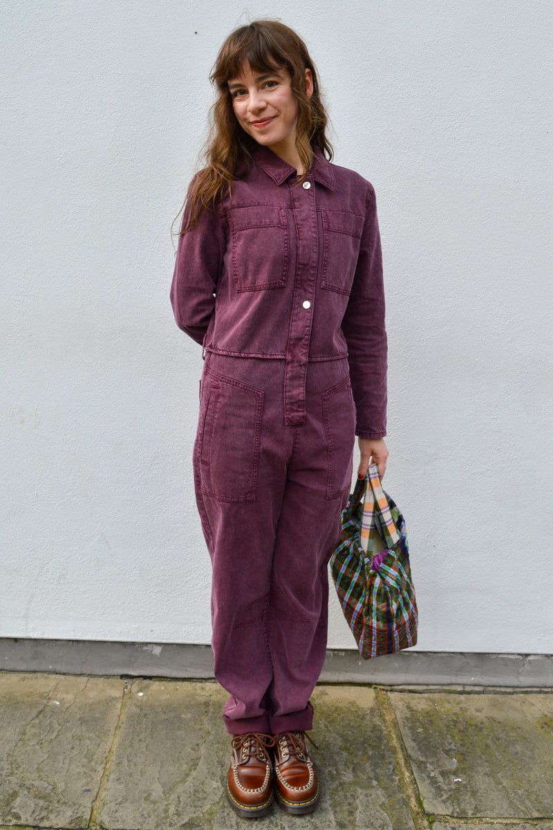 Ba&sh Fidis Bordeaux Jumpsuit