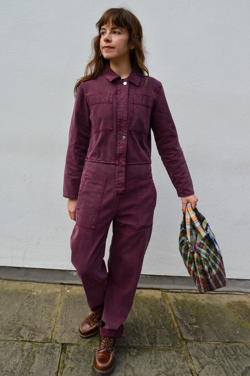 Ba&sh Fidis Bordeaux Jumpsuit