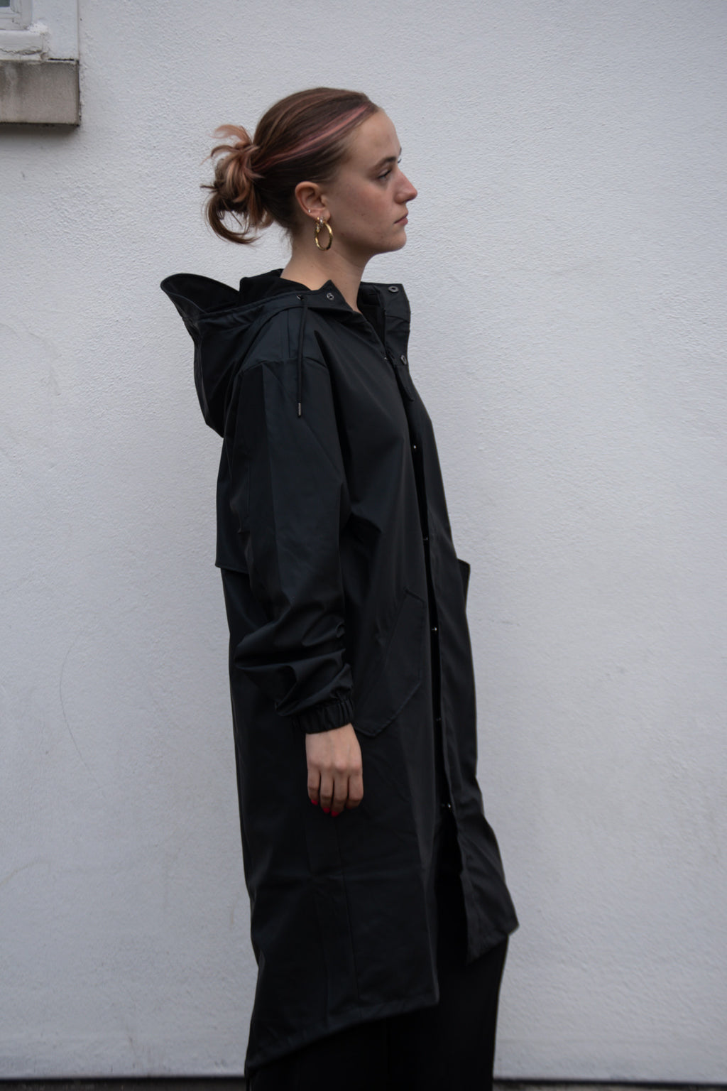 Rains Fishtail Black Parka