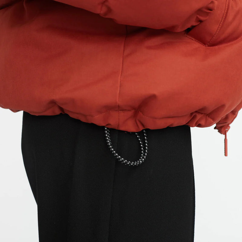 Selfhood Rust Hooded Puffer Jacket