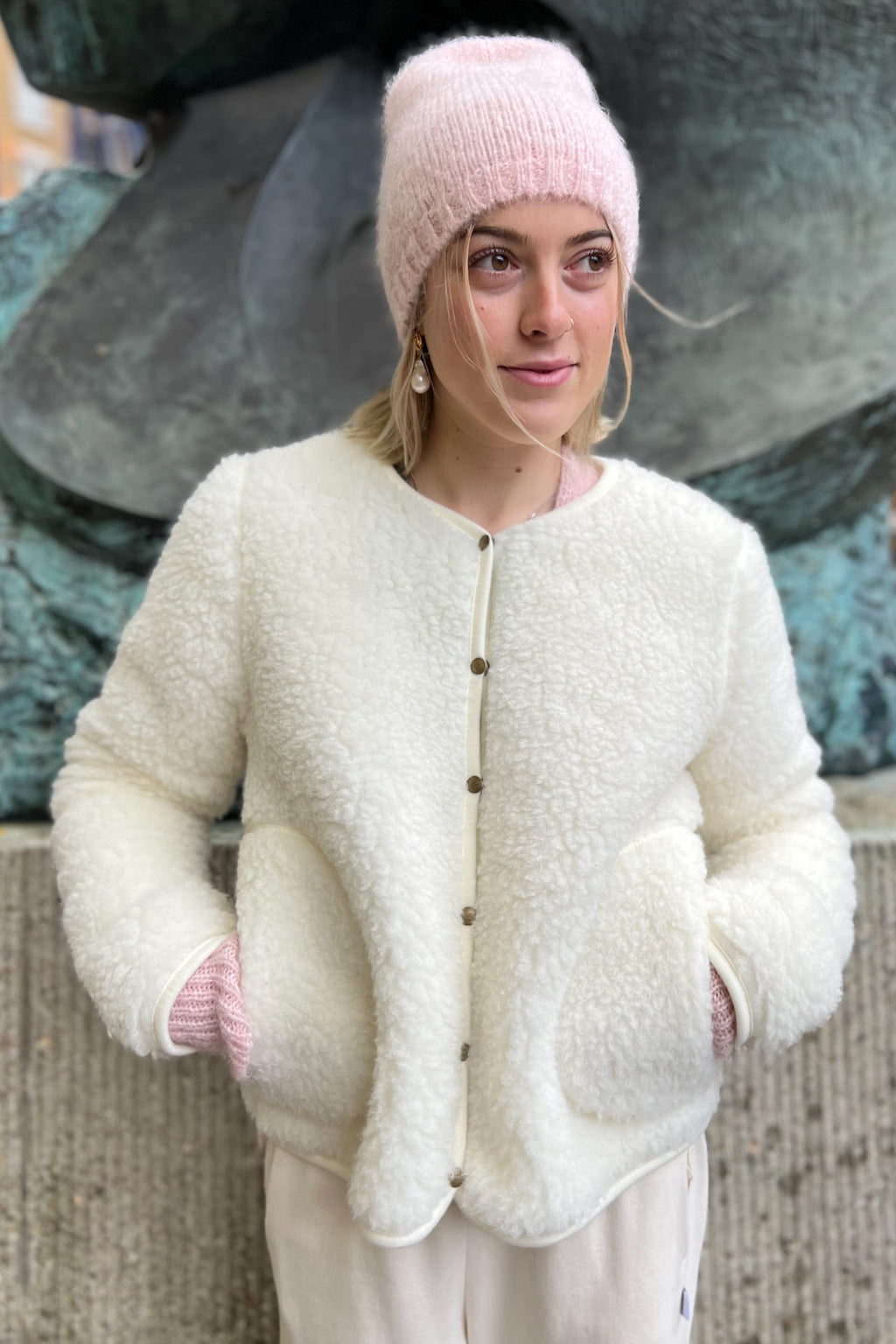 YOKO Wool Kally Natural Jacket - The Mercantile London