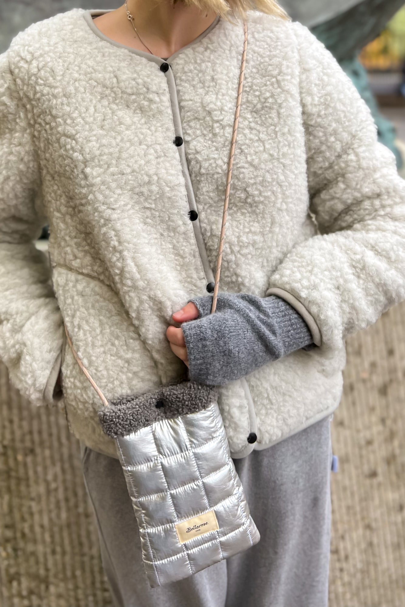 Light grey wool top jacket