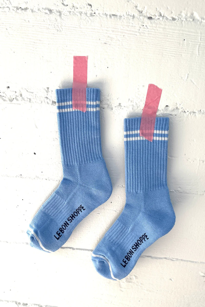 Le Bon Shoppe Boyfriend French Blue Socks - The Mercantile London