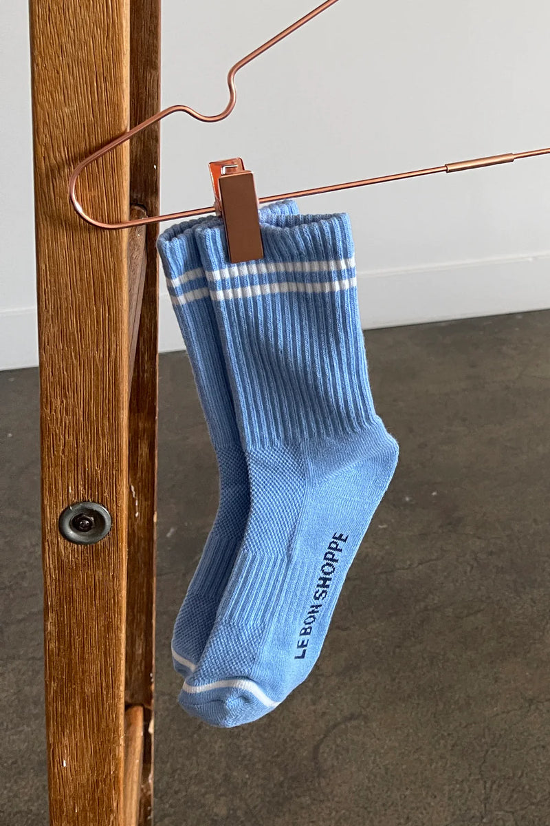 Le Bon Shoppe Boyfriend French Blue Socks - The Mercantile London