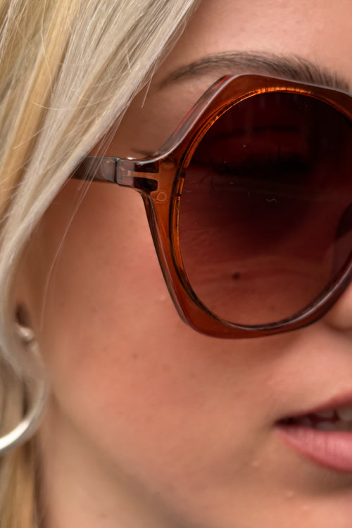 Edgy Brown Sunglasses