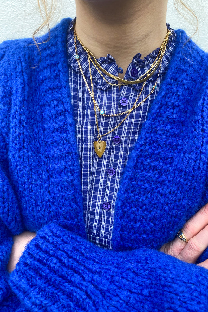 Noella Fora Royal Blue Cardigan - The Mercantile London