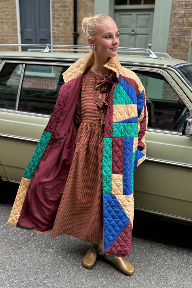 Stella Nova Patchwork Multicolour Coat