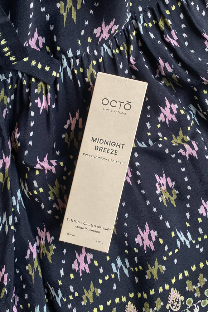 Octo London Midnight Breeze Reed Diffuser (Rose Geranium + Patchouli) - The Mercantile London