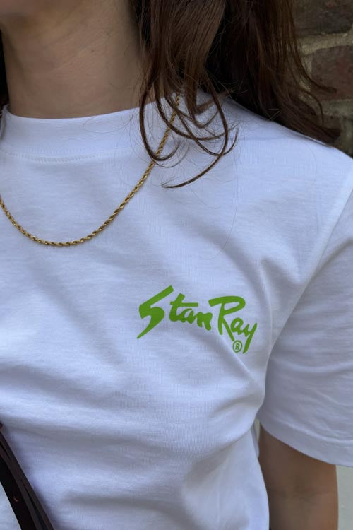 Stan Ray Stan OG White / Lime Green Tee