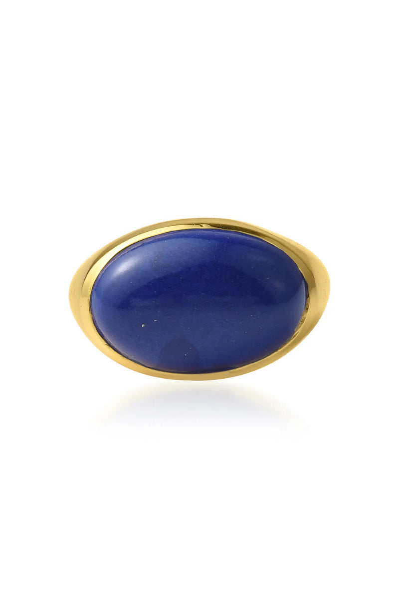 Shyla Serifos Lapis Ring - The Mercantile London