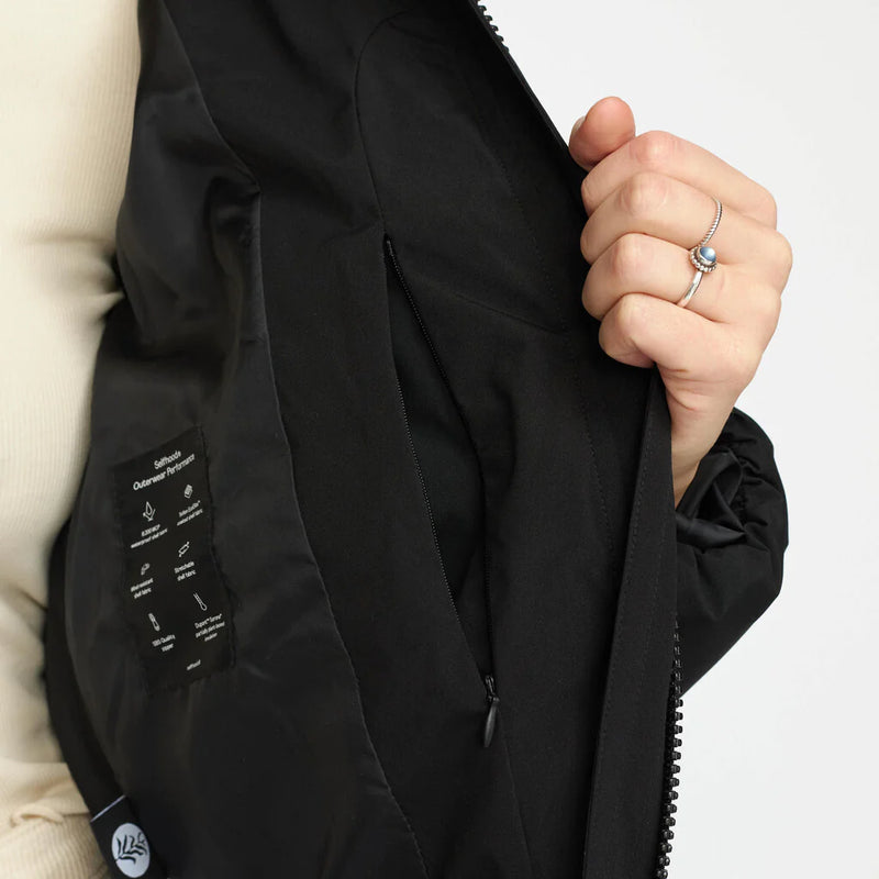 Selfhood Black Short Puffer