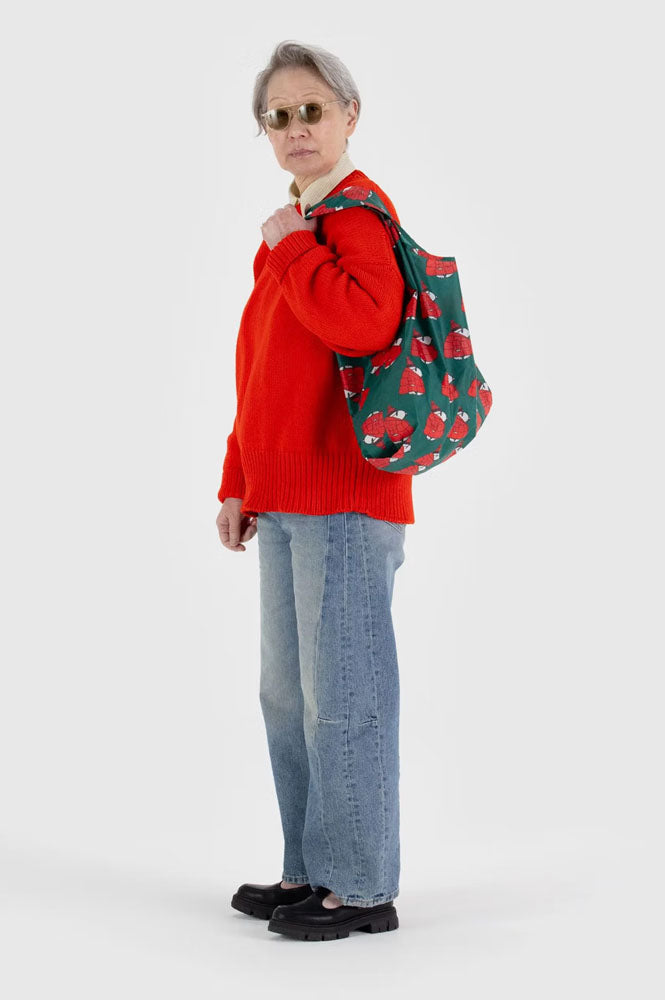 Baggu Standard Puffer Red Snoopy Bag