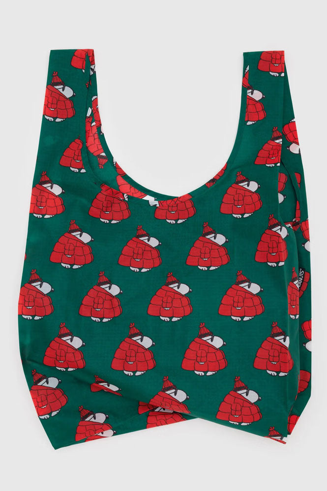 Baggu Standard Puffer Red Snoopy Bag