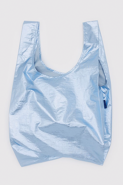 Baggu Standard Metallic Blue Reusable Bag