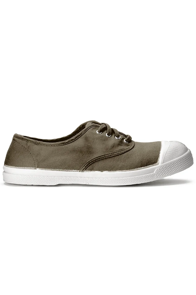 Bensimon Tennis Khaki Shoe The Mercantile London