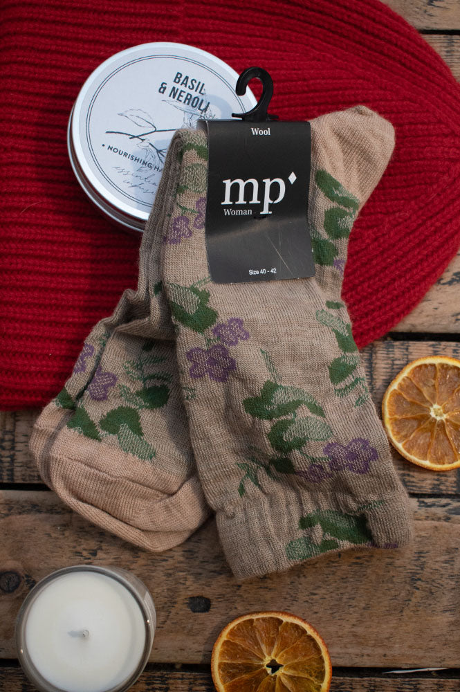 MP Denmark Alison Camel Melange Socks