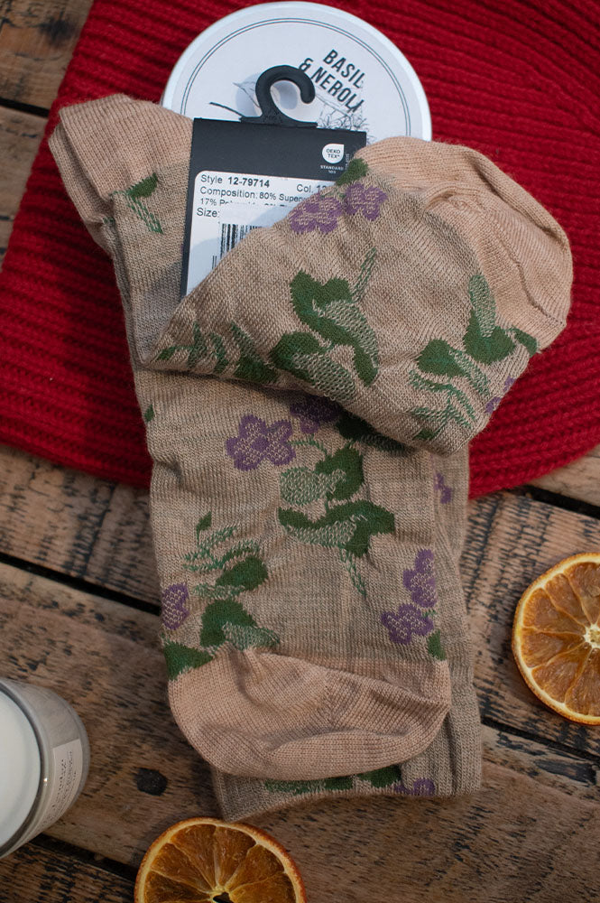 MP Denmark Alison Camel Melange Socks