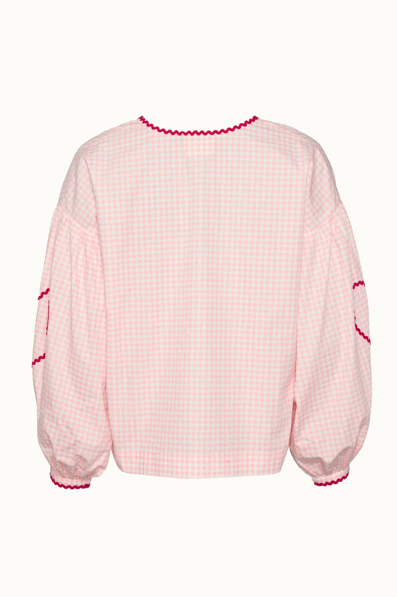 Sissel Edelbo Astrid Pink Checks Top