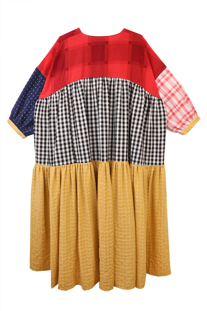 L.F. Markey Ballad Patchwork Check Dress