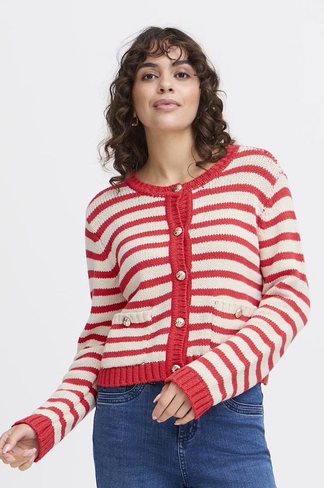 Fransa Belinda Poinsettia Cardigan