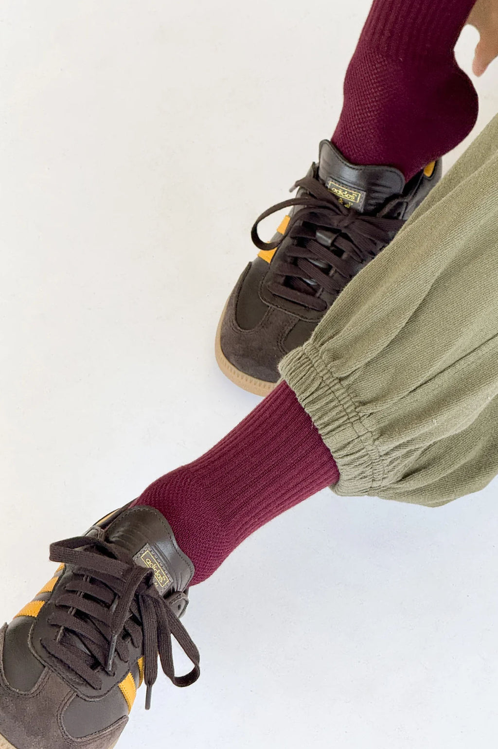 Le Bon Shoppe Boyfriend Maroon Socks