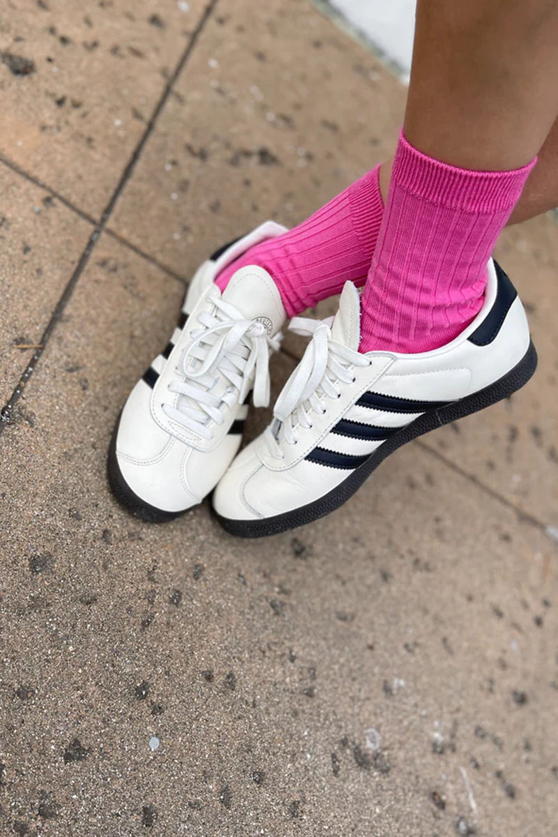 Le Bon Shoppe Her Bright Pink Socks - The Mercantile London