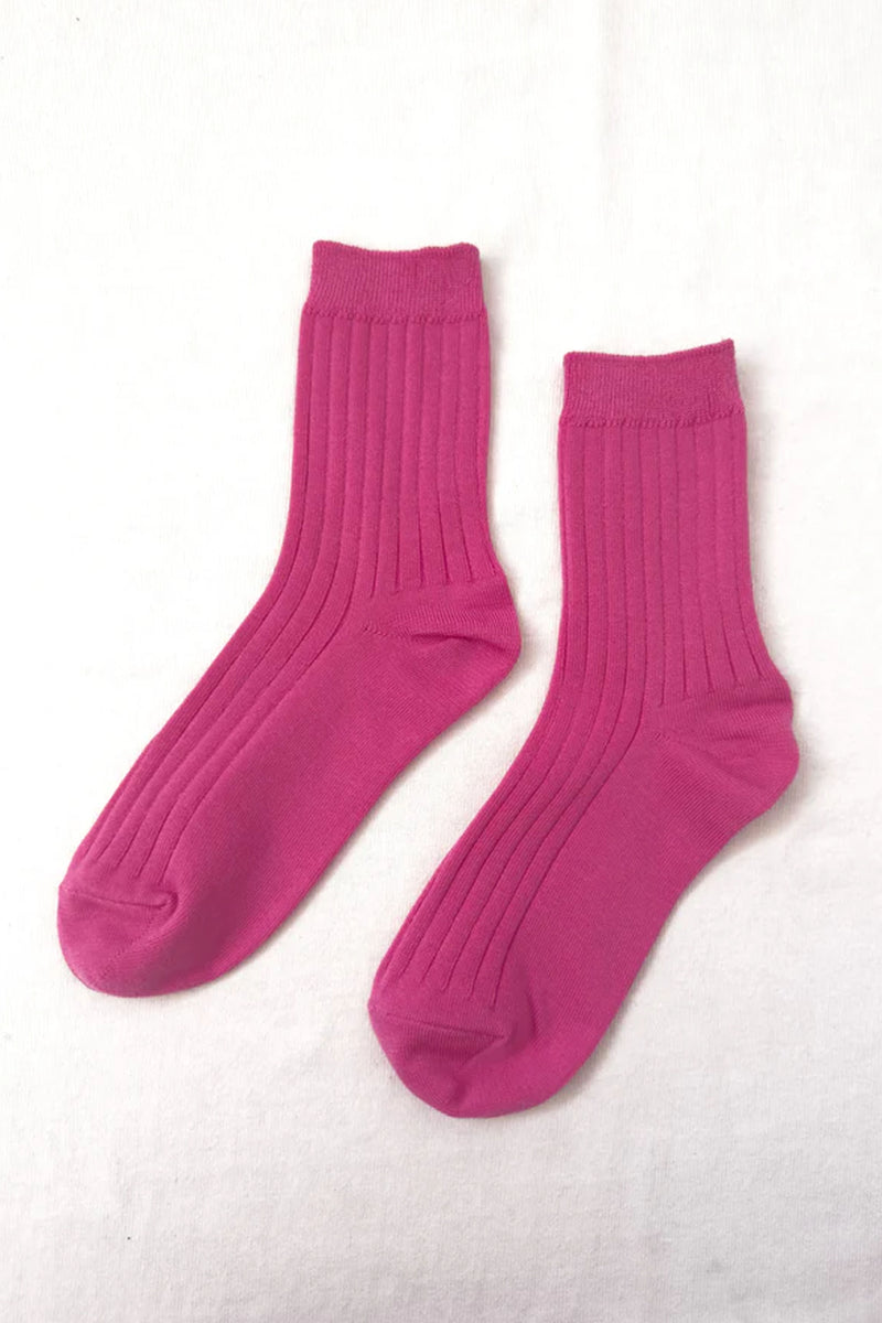 Le Bon Shoppe Her Bright Pink Socks - The Mercantile London