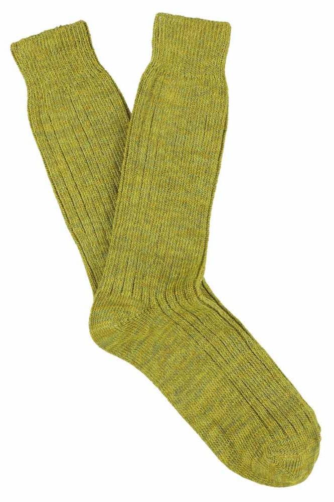 Escuyer Melange Green Moss Socks