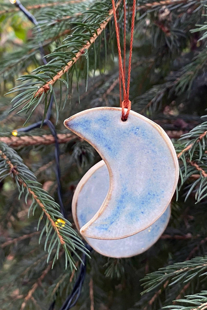 Hannah Bigley Blue Moon Ceramic Hanging Decorations