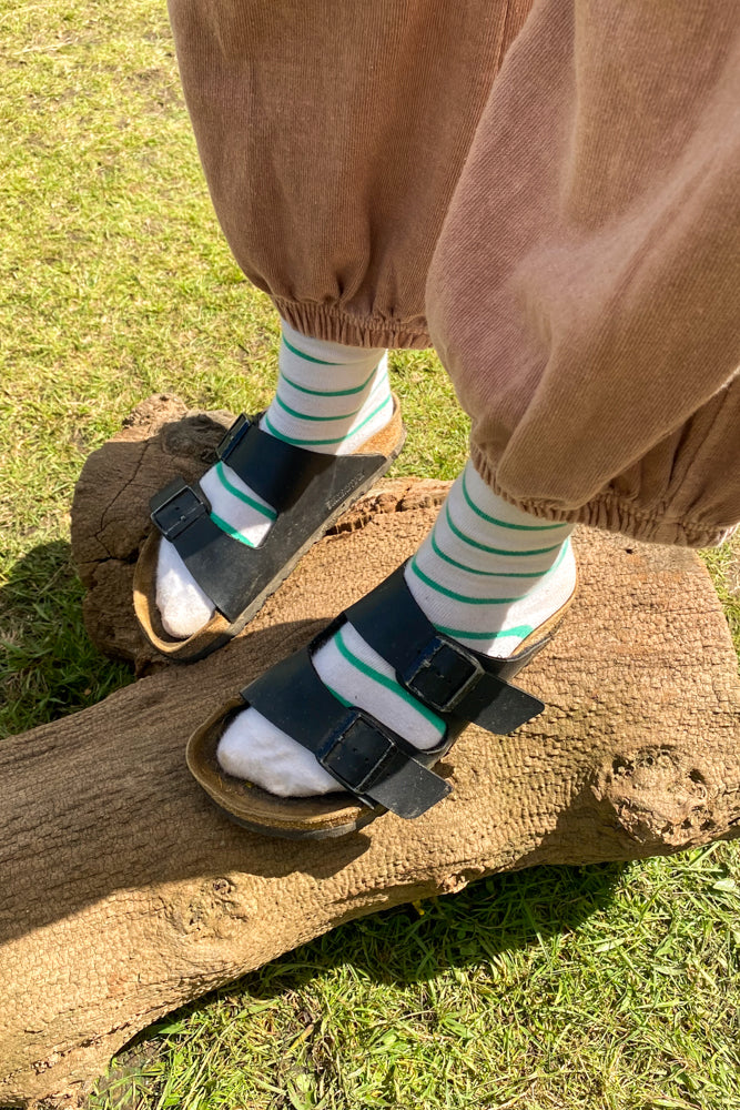 Le Bon Shoppe Wally Irish Green Sneaker Socks - The Mercantile London