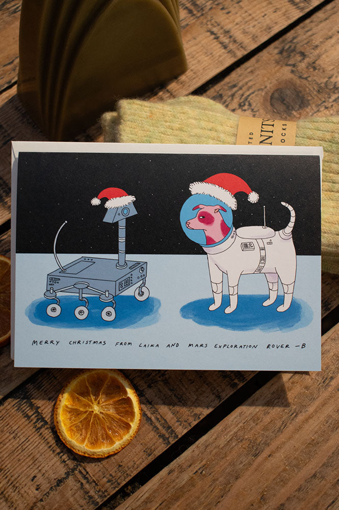 Maisie Cowell "Mars Dog" Christmas Card