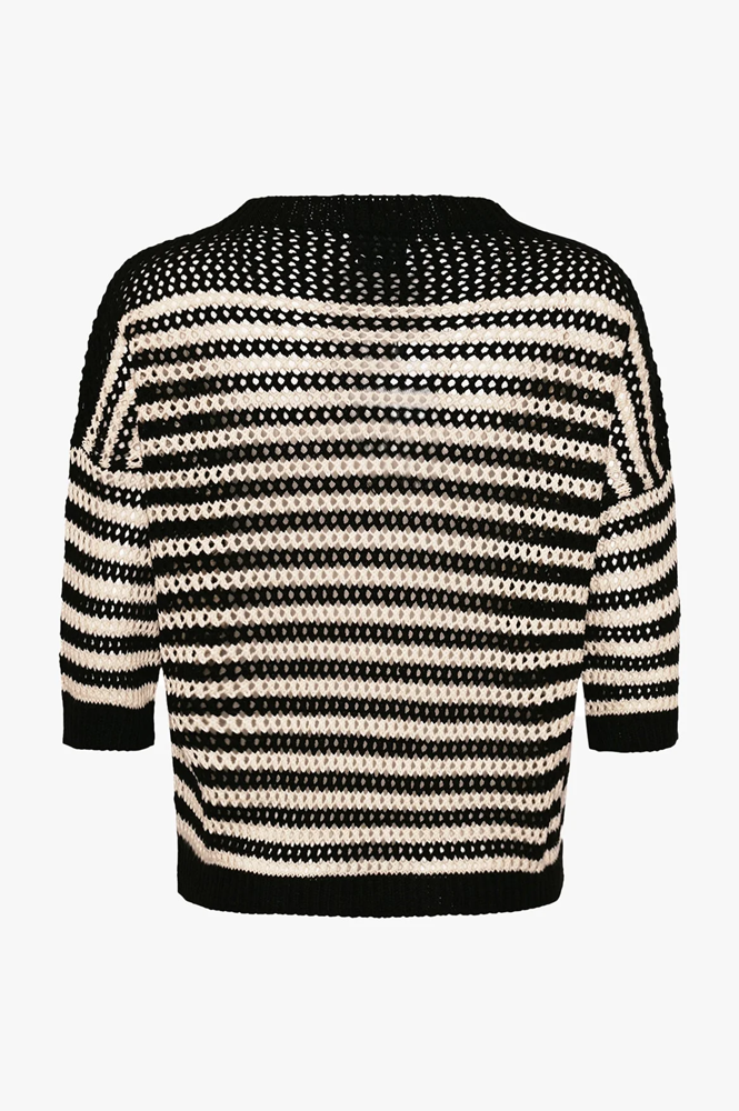 Noella Mimi Cardine Black Stripe Pullover