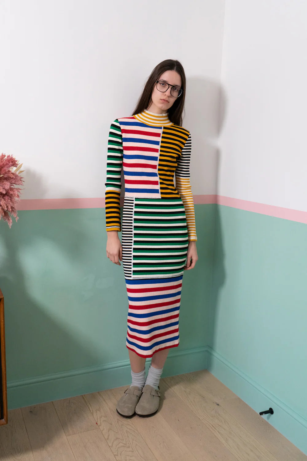 L.F. Markey Cecil Multi Stripe Dress
